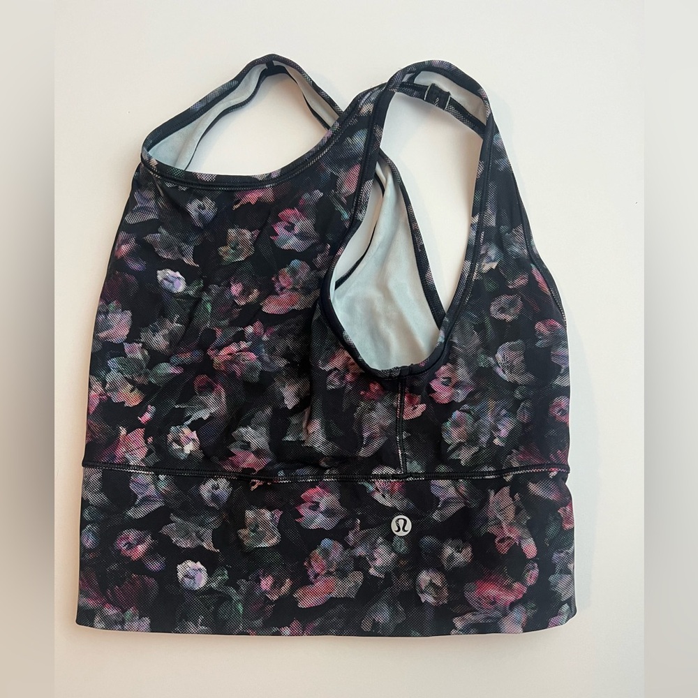 Lululemon Power Pivot Everlux Tank Floral Size 6